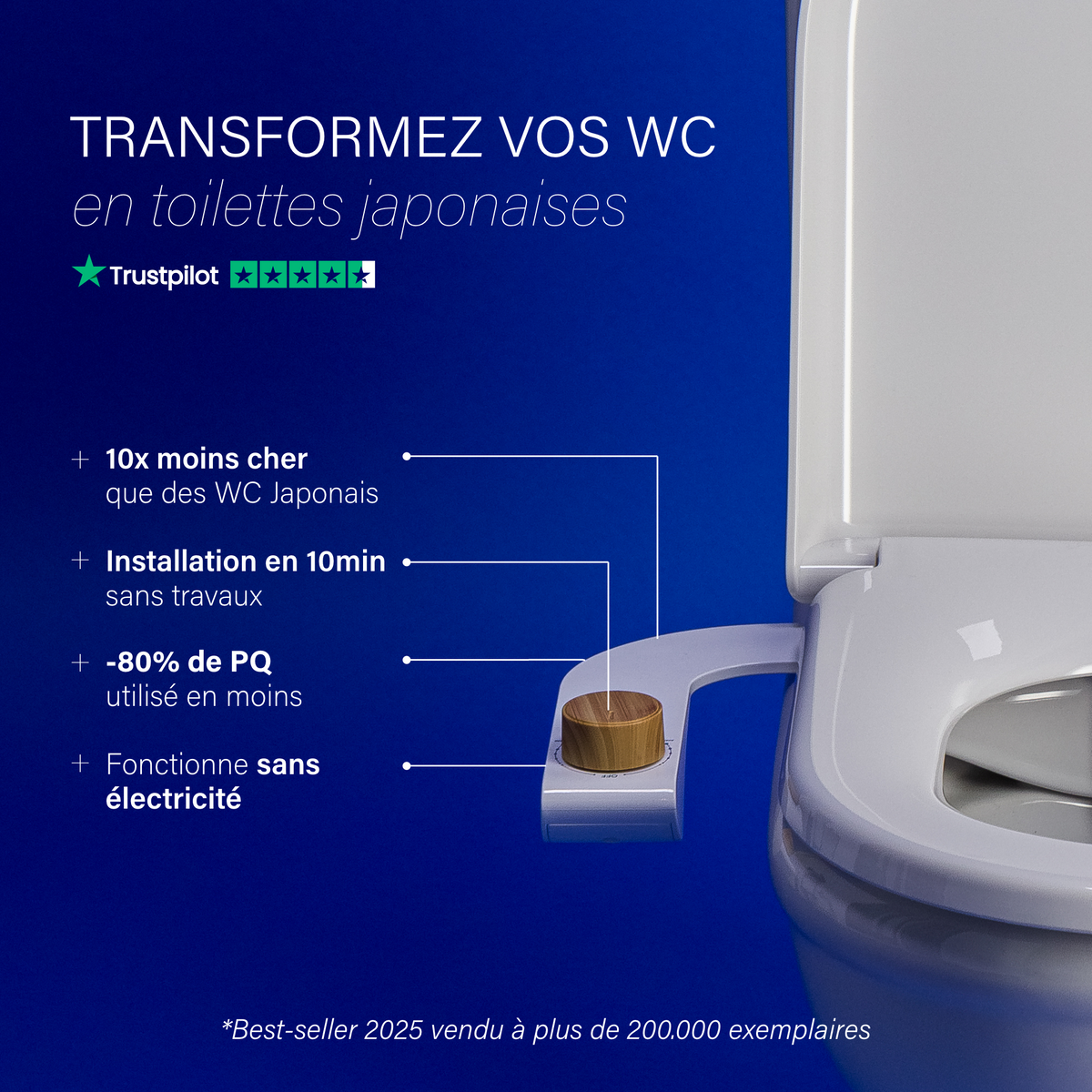 WC Japonais en Kit - Installation 5 min