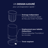 Brosse de toilette + Pack de 4 palets absorbants